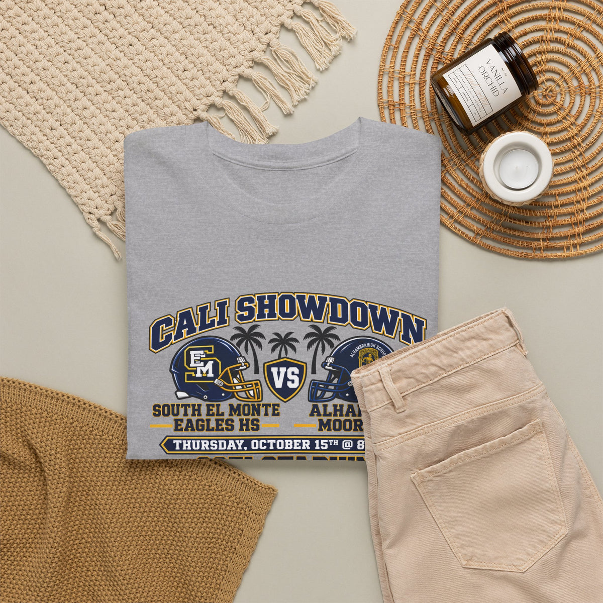 South El Monte Eagles HS vs. Alhambra Moors HS | Adult T-Shirt