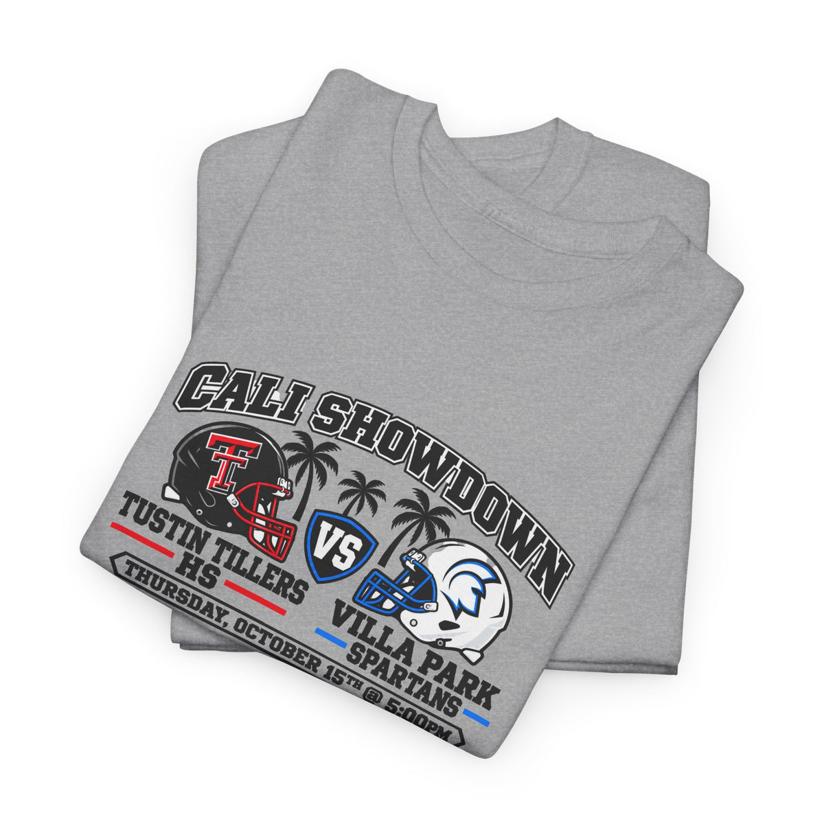 Tustin Tillers HS vs. Villa Park Spartans HS | Adult T-Shirt