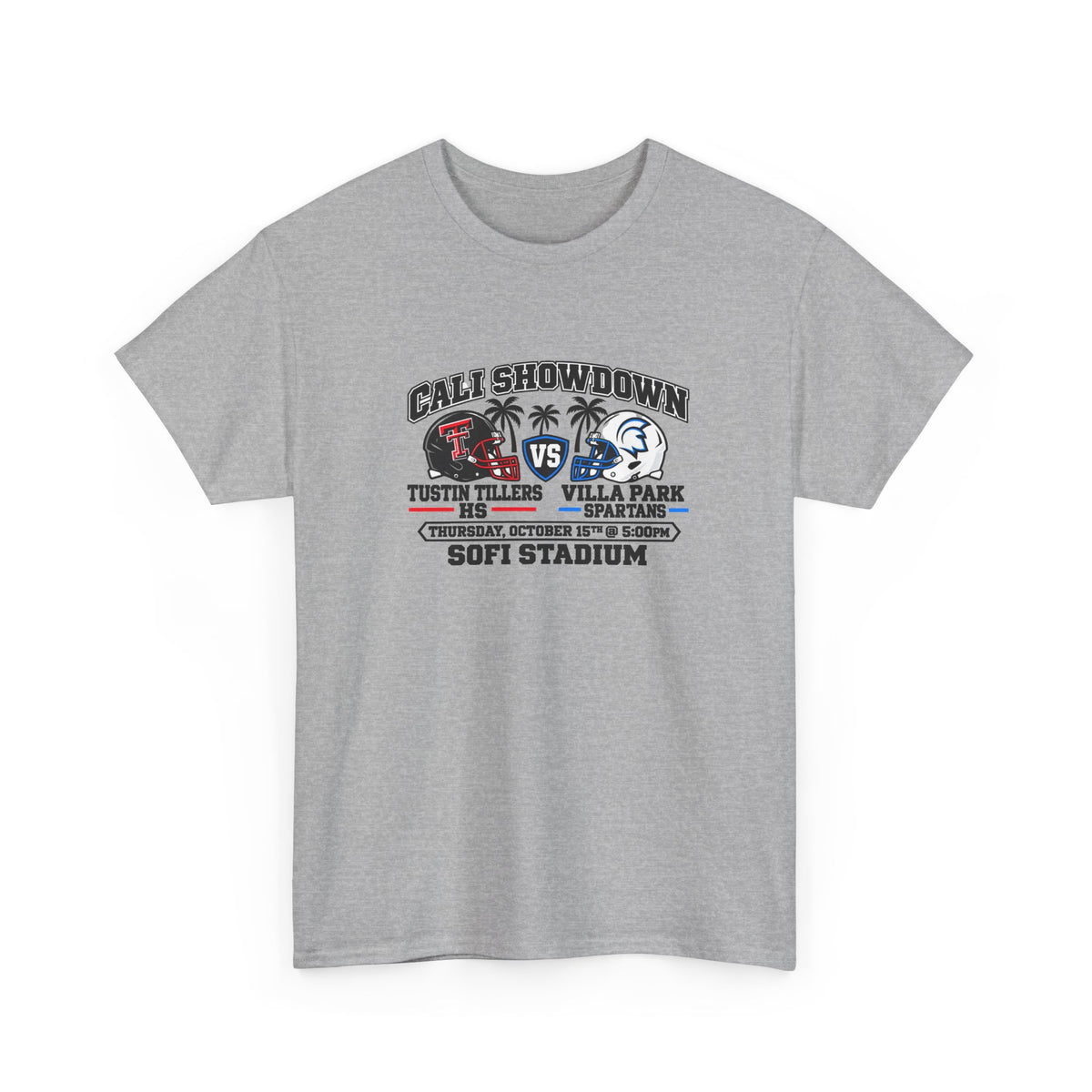 Tustin Tillers HS vs. Villa Park Spartans HS | Adult T-Shirt